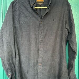 Ball and Buck Navy Button-Down Shirt for Men